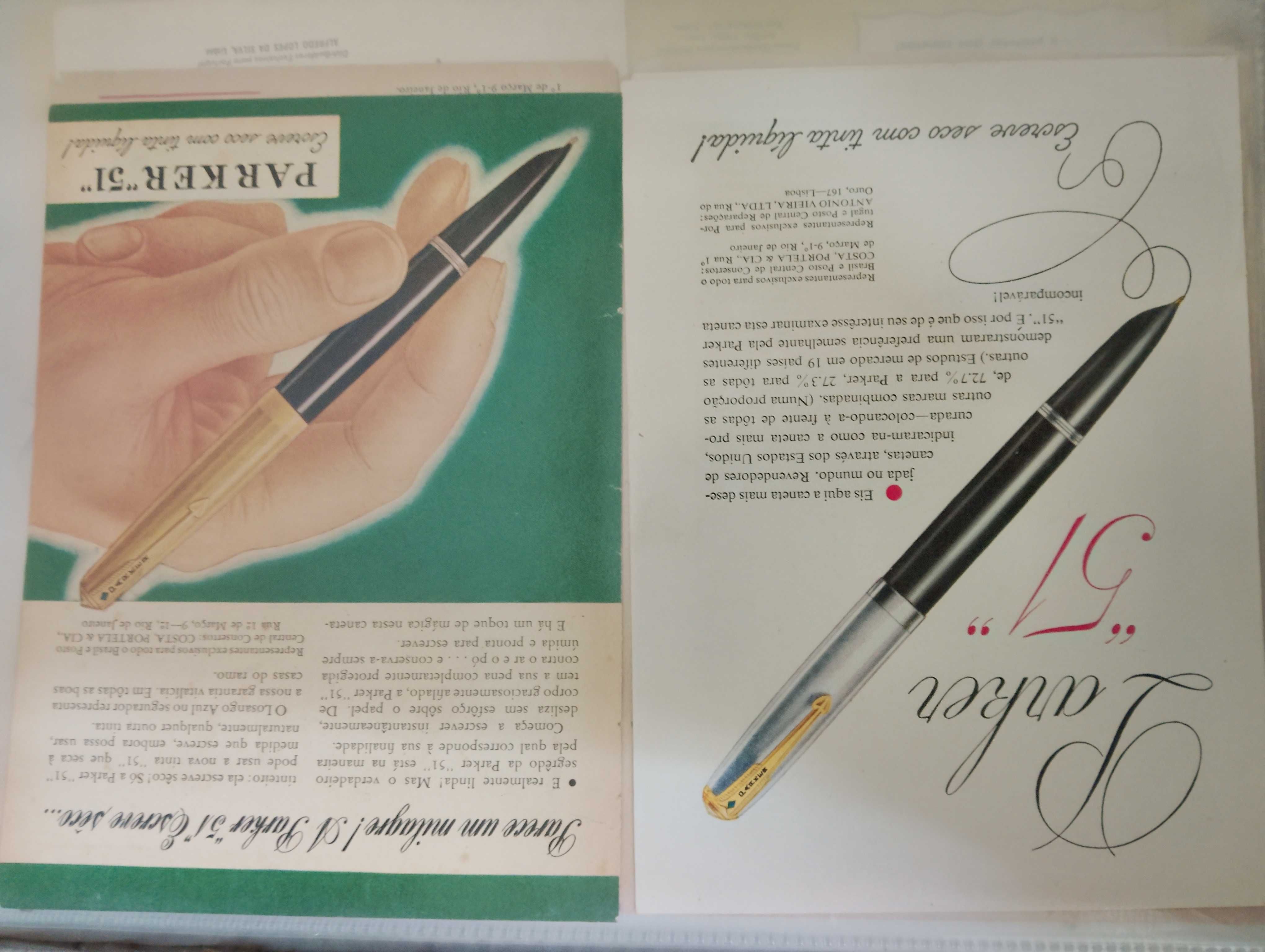 Vendo 92 recortes A5 folhas Publicidade Vintage