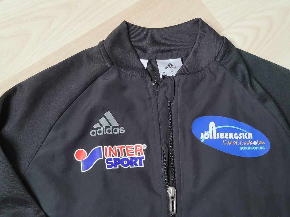 Bluza sportowa Adidas r.134 bluza Adidas climacool 3 paski czarna rozp