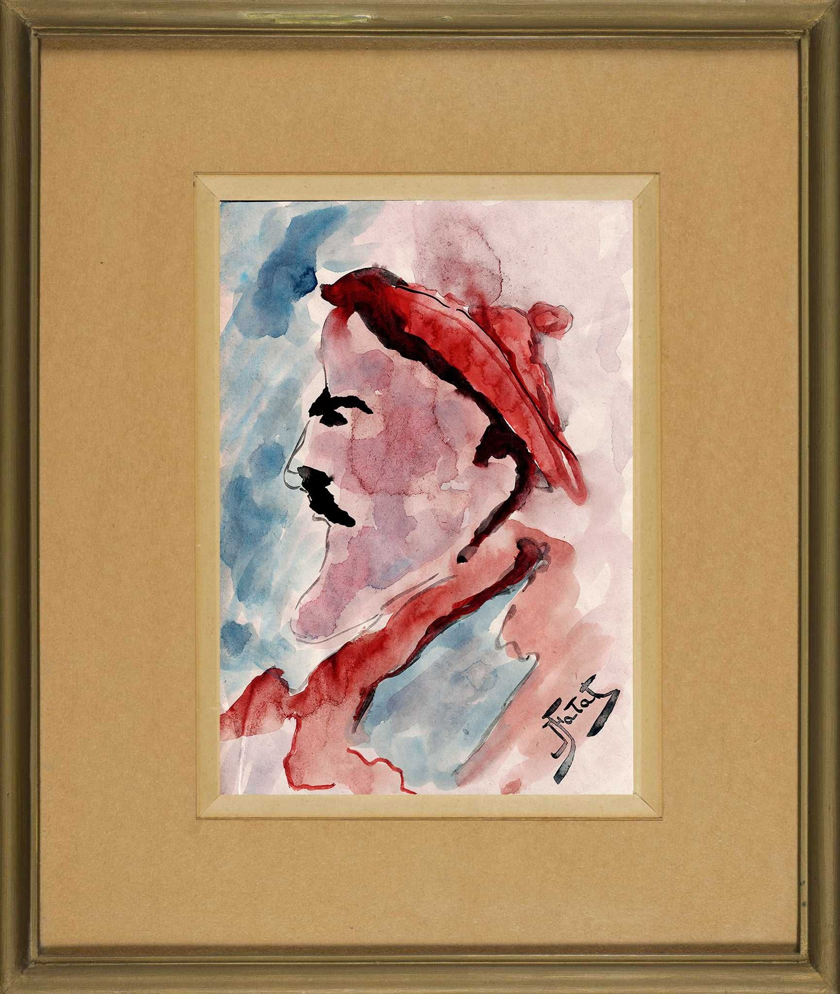 J. Fałat - stary obraz na papierze - AKWARELA !!! PIĘKNA !!!