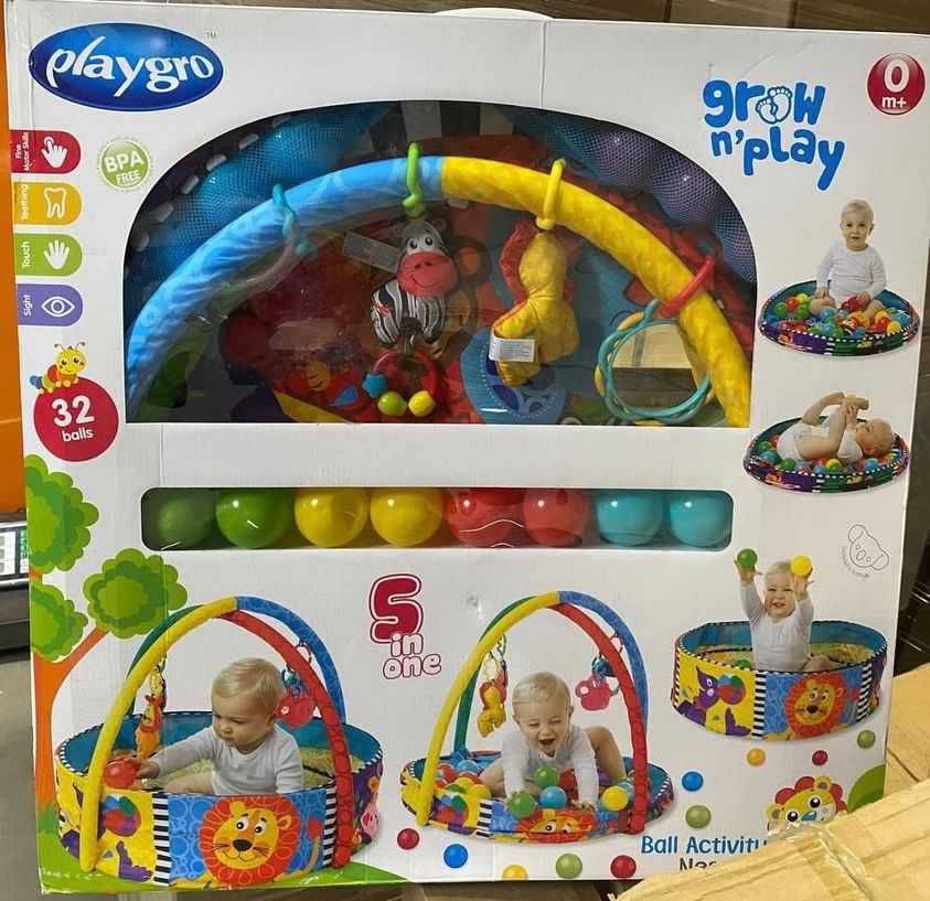 - 50% Развивающий коврик-бассейн Playgro 5 в 1