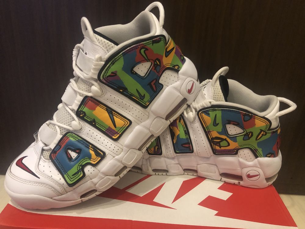 Nike Air More Uptempo Peace, Love Swoosh Basketball r. 46 US 12