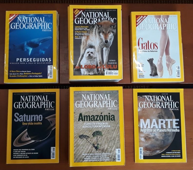 Coleção de revistas "National Geographic"