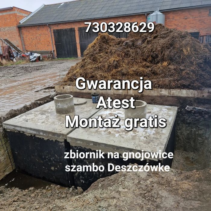 Zbiornik betonowy na Gnojowice Szambo Deszczówke