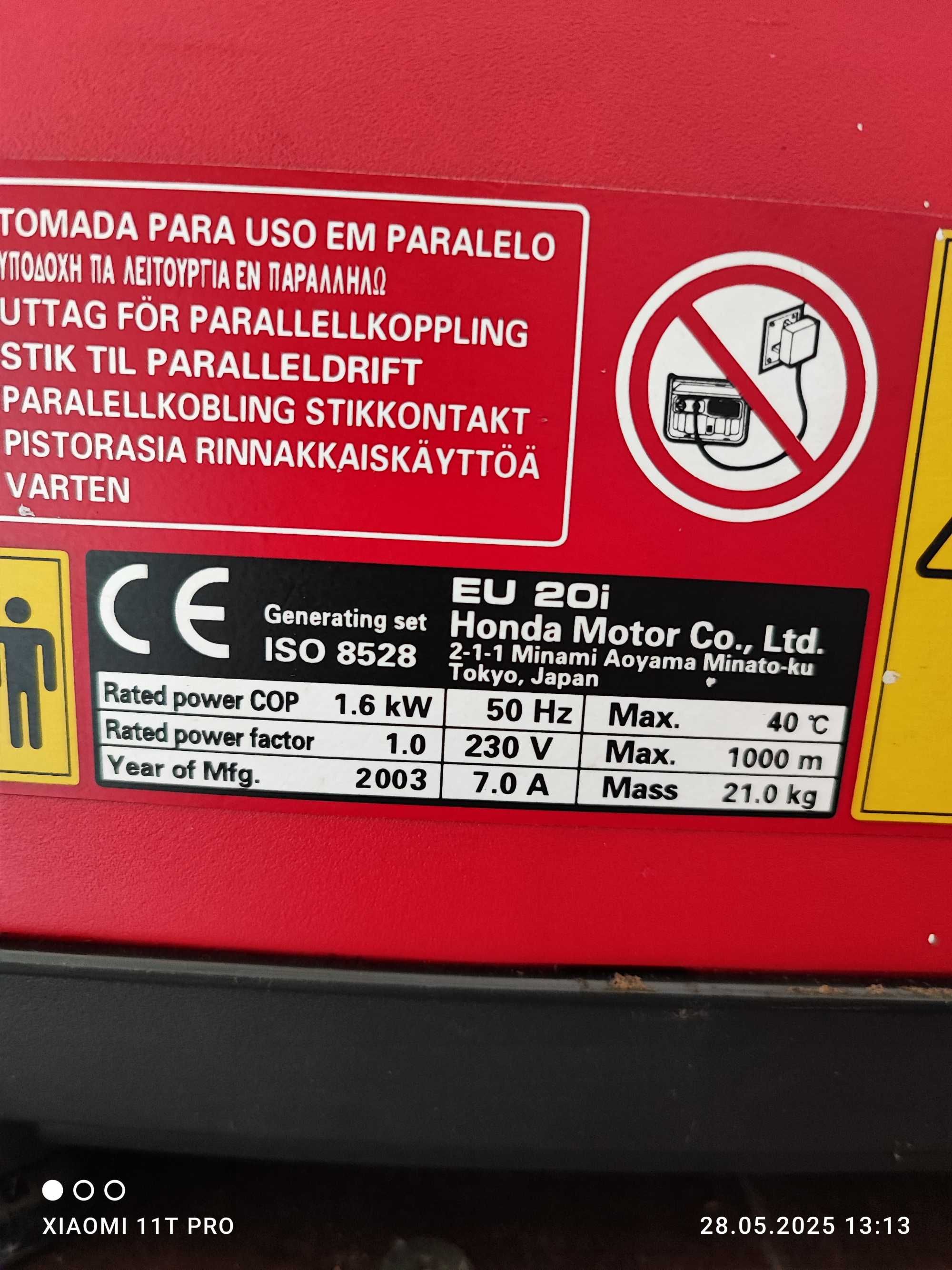 Honda EU10i inverter Agregat prądotwórczy