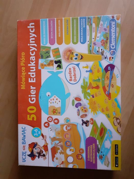 50 gier edukacyjnych Mówiące pióro 3-6 lat
