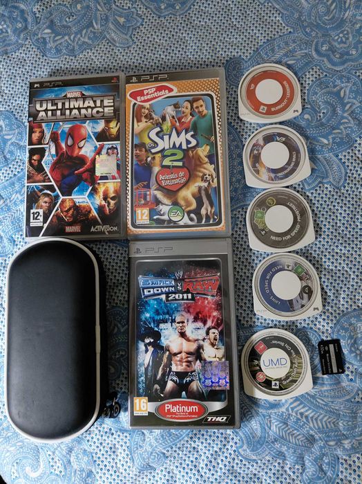 Psp com jogos e filme