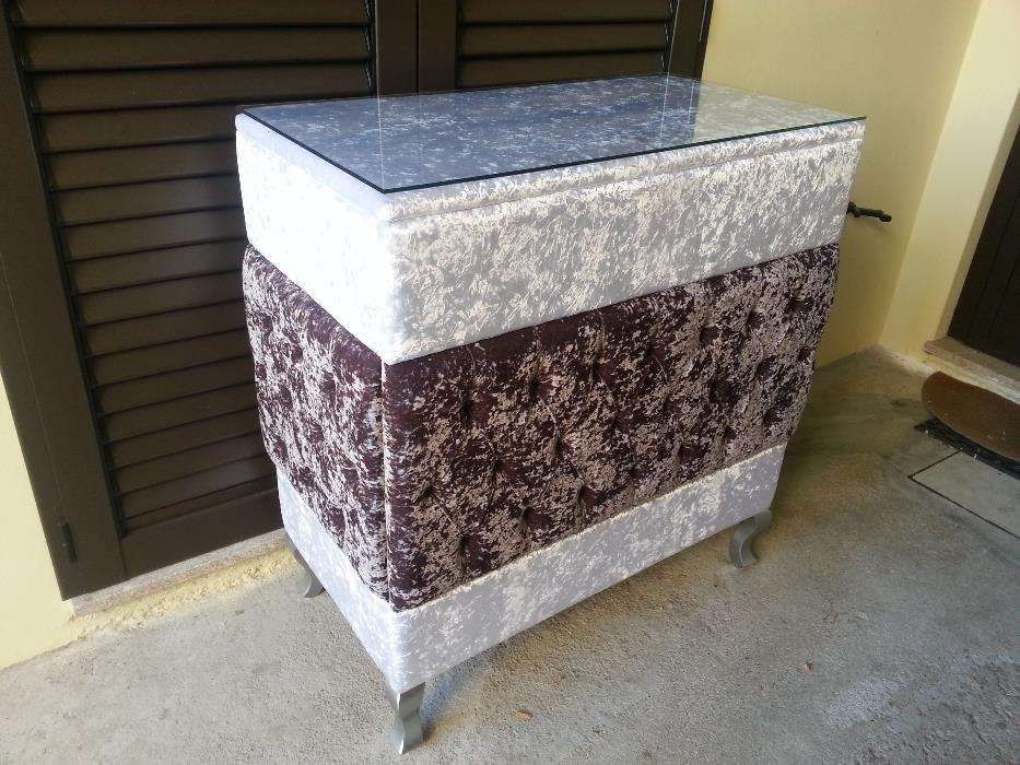 Balcao capitonê em várias cores, 120x50cm altura100cm