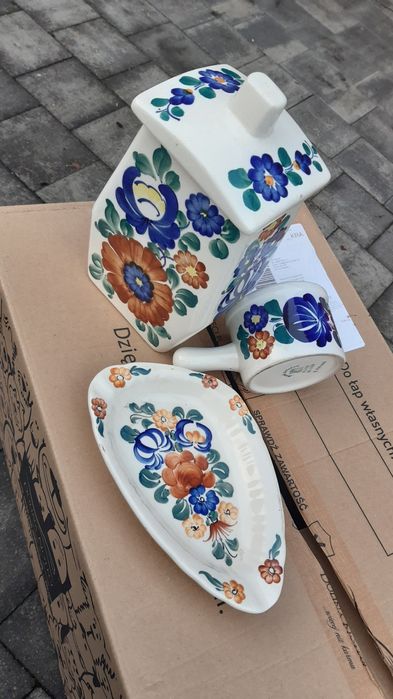 Ceramika Włocławek z Prl-u  3szt.