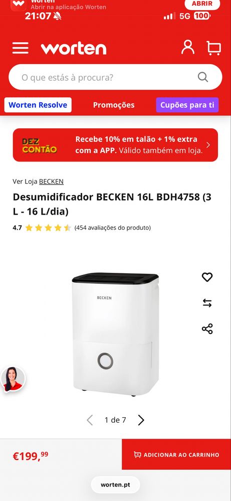 Desumidificador  Becken 16 l