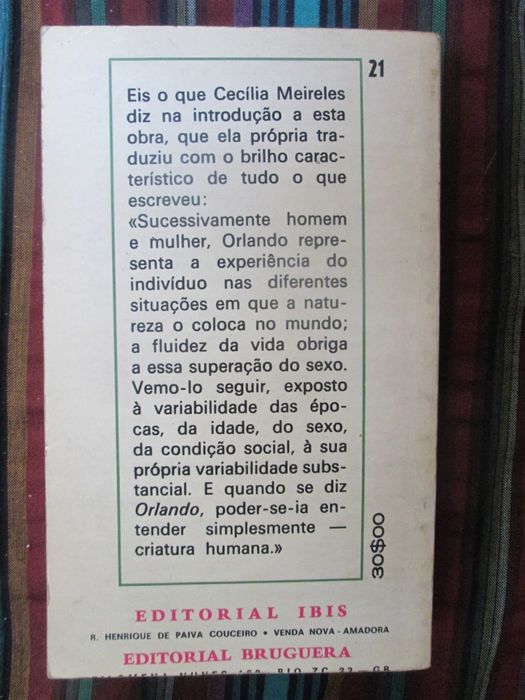 Orlando, de Virginia Woolf - Tradução de Cecilia Meireles