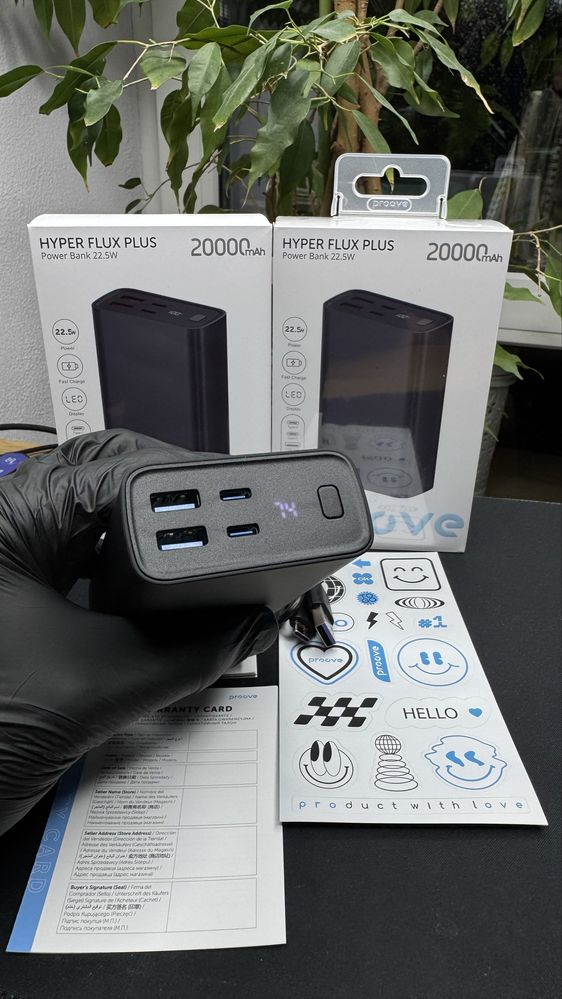 Якісна батарея з гарантією 12 міс. Proove Flux Plus 20000 mAh 22.5 w