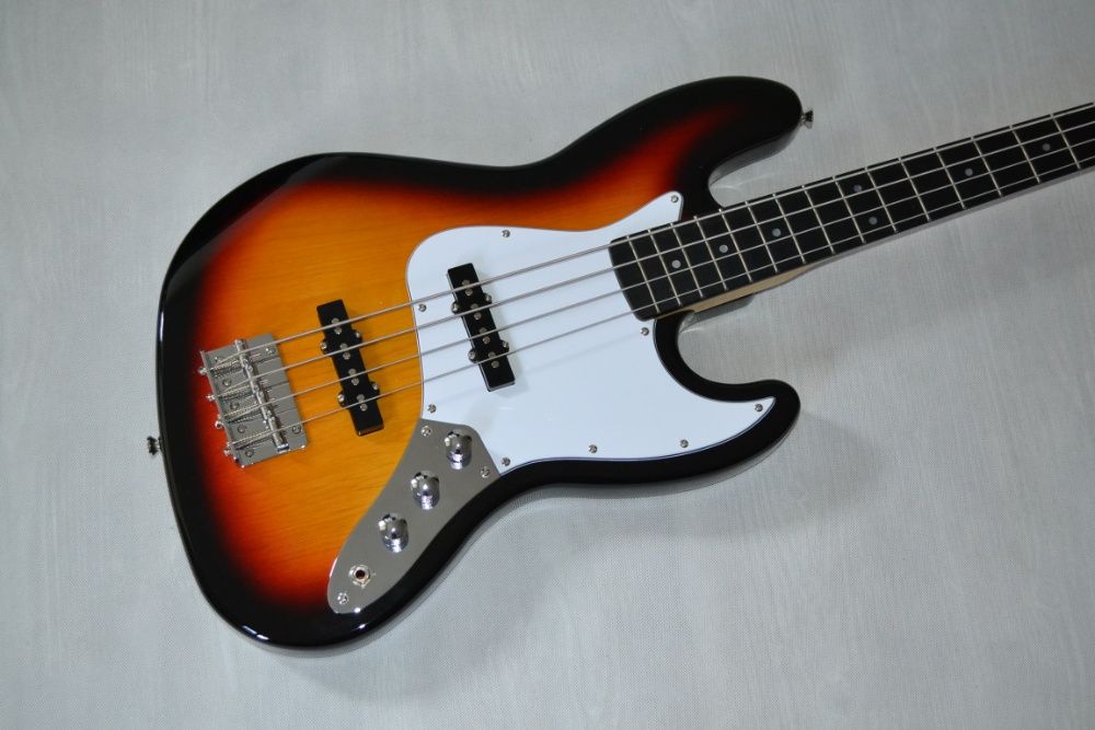 Harley Benton JB-20 SB Sunburst NOWA gitara basowa- ustawiona!
