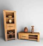 Komoda rtv szafka drewniana nowoczesna prosta minimalistyczna loft