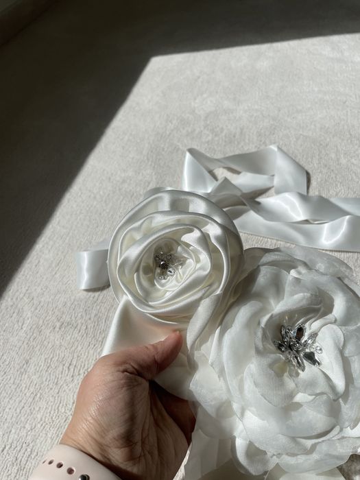 Pas do sukni ślubnej, Madonna, PIĘKNY, nowy!, pasek, kryształki