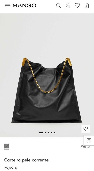 Mala/ carteira pele e corrente