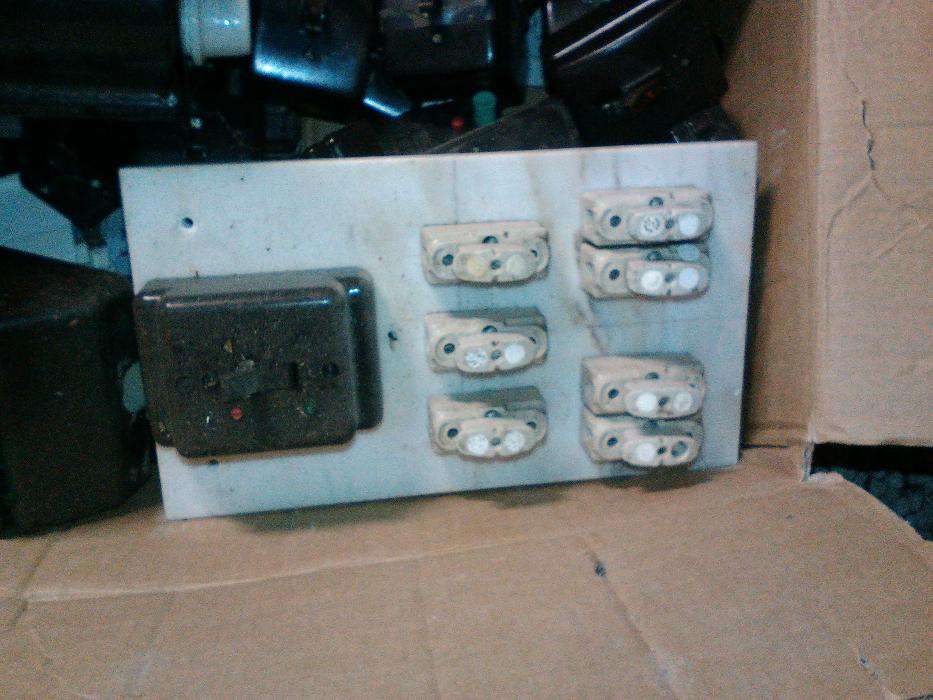diverso material electrico antigo