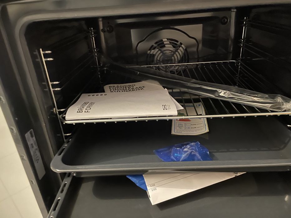 Piekarnik z wym. obiegiem powietrza, BRÄNDBO IKEA 500 czarny