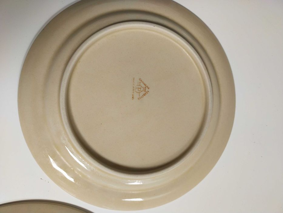 Dwa ceramiczne talerze Ceramika Pruszków