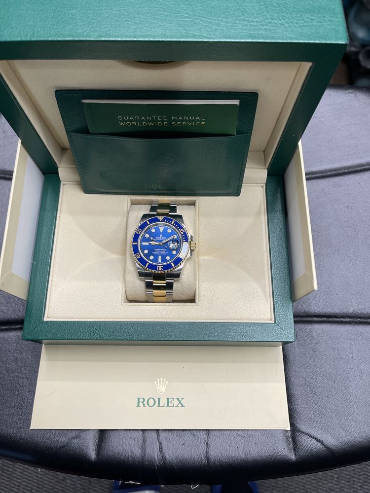 Rolex submariner date  stal zloto  ref 116613lb  rok 2017