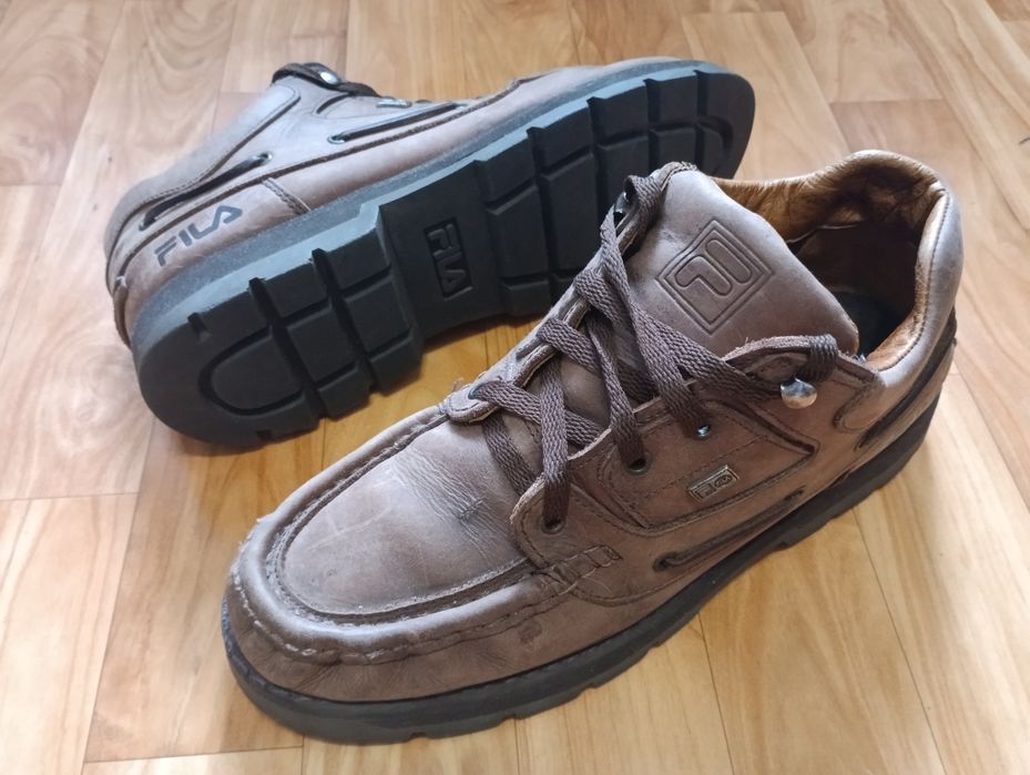 Винтажные ТрекСайдеры FILA 11UK 12USA 45-45,5EUR Кожа Мокасины Ботинки