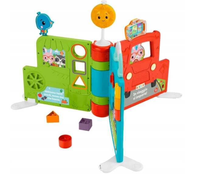 Fisher-Price HCL05 Duża interaktywna książka 2w1 j. włoski