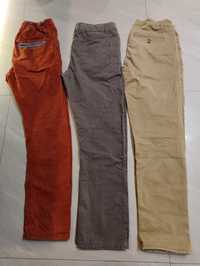 Spodnie chłopięce slim 152-158, 3 szt.