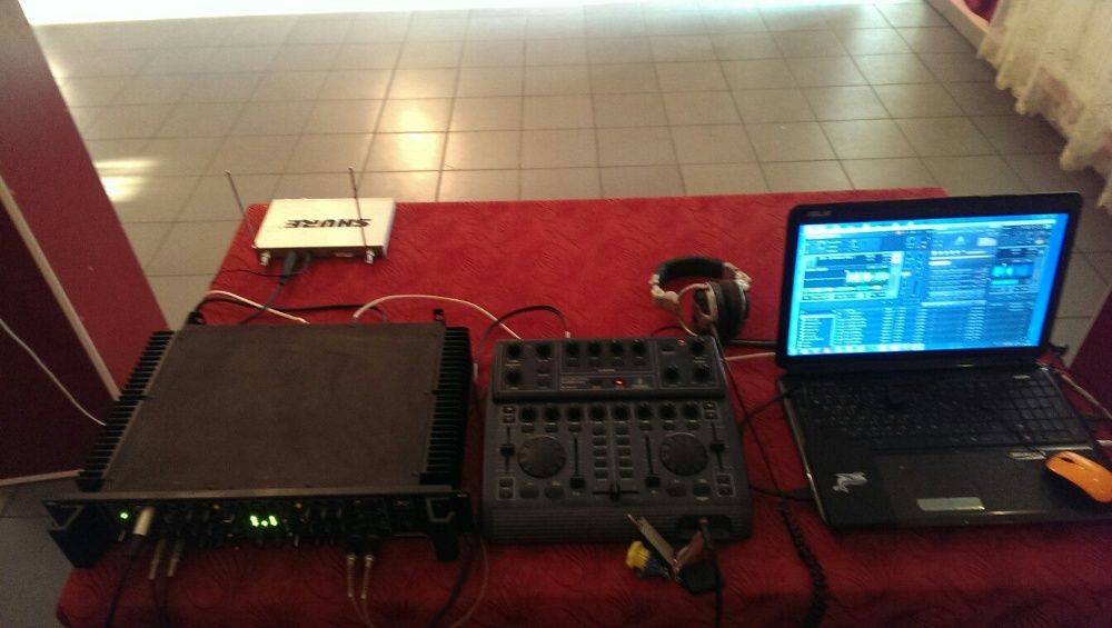 Акустическая акустична система 1Кв + усилитель микшер Park Audio PM700