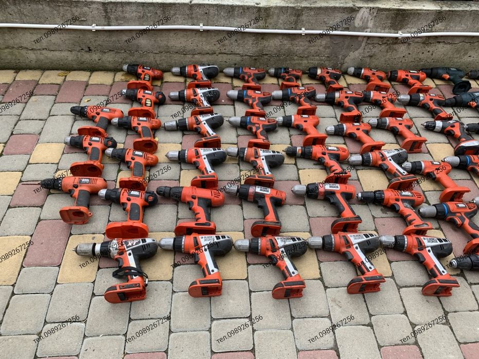 Шуруповерт, дрель, шурупокрут, Black Decker, Bosch, DeWalt