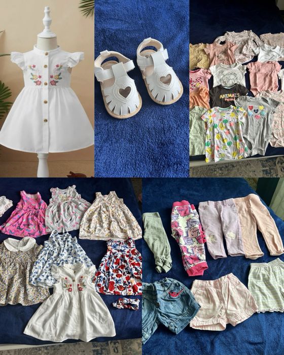 Zestaw ubranek na lato dla dziewczynki 86