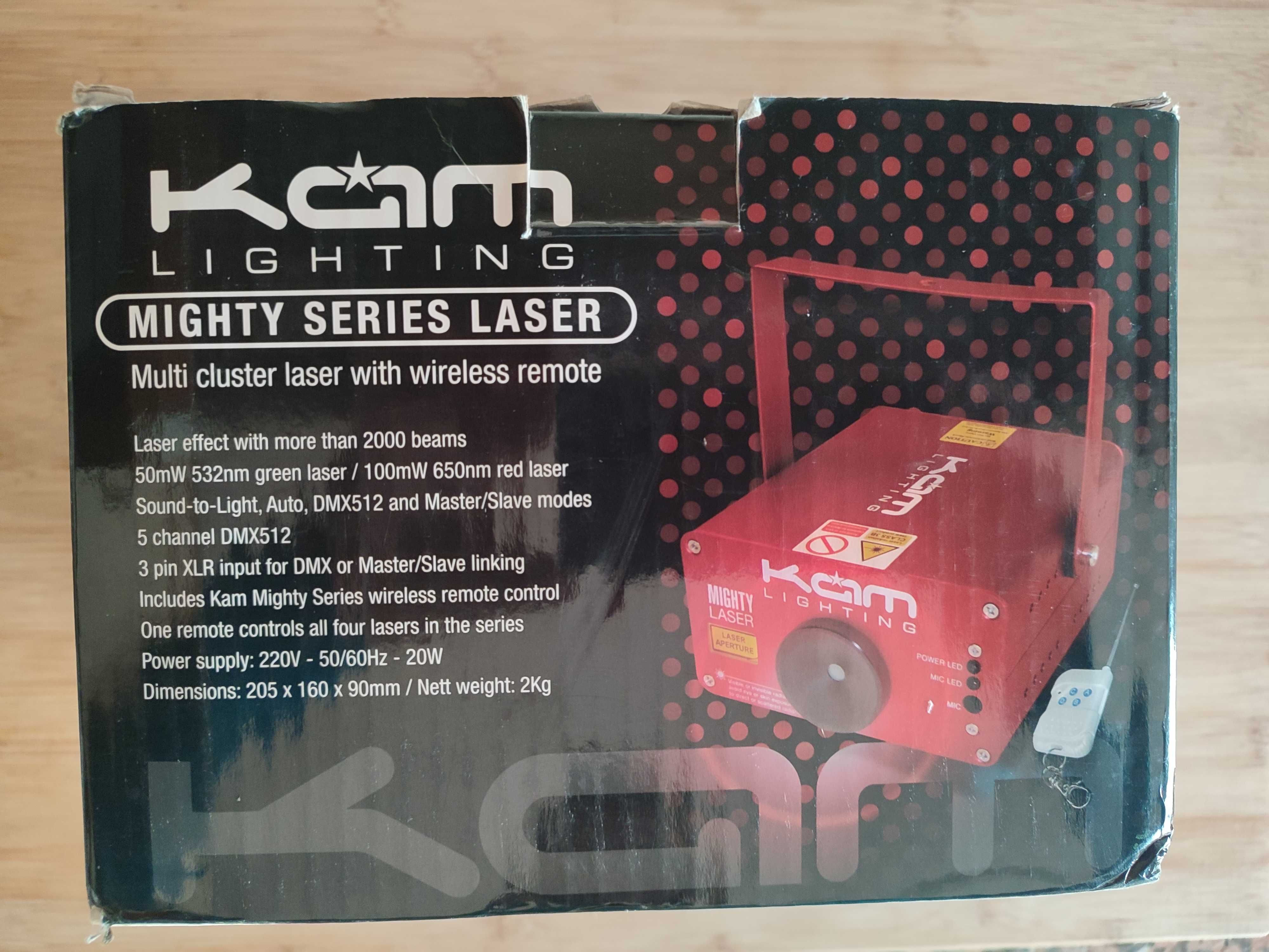 Laser KAM Lightning Mighty 3D Cluster DMX Laser (150mW Red & Green)