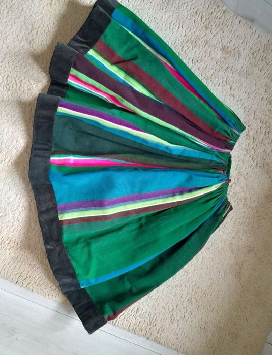 Strój łowicki, ludowy, kiecka, zapaska