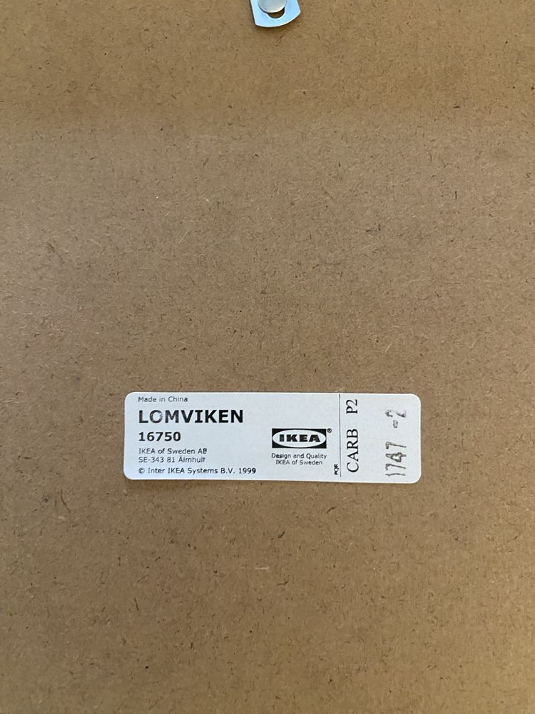 Moldura Lomviken aluminio cinzenta Ikea nova 70 x 50