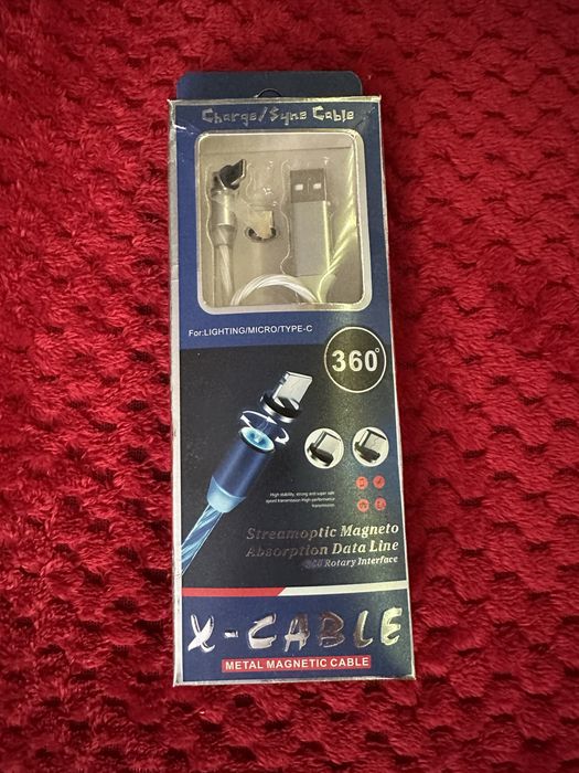 Kabel magnetyczny 1m led 3w1