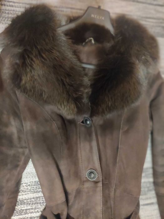 Продажа дублёнки женская длинная зимняя, натуральная, лёгкая