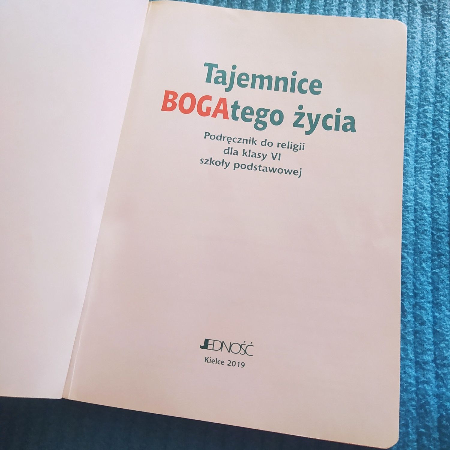 Podręcznik książka do religii dla kl. 6 Tajemnice Bogatego życia.