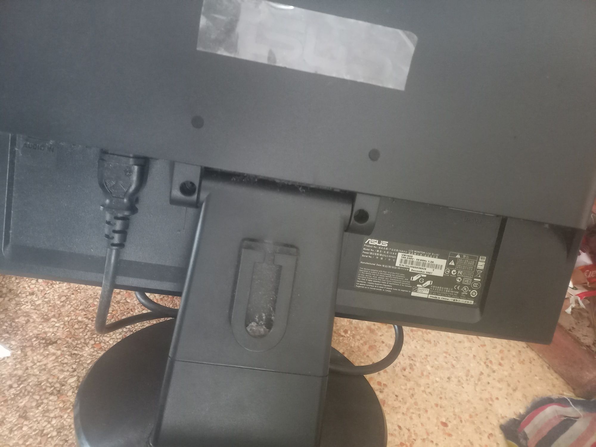 Monitor asus vw195s