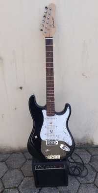 Vendo guitarra eléctrica com amplificador