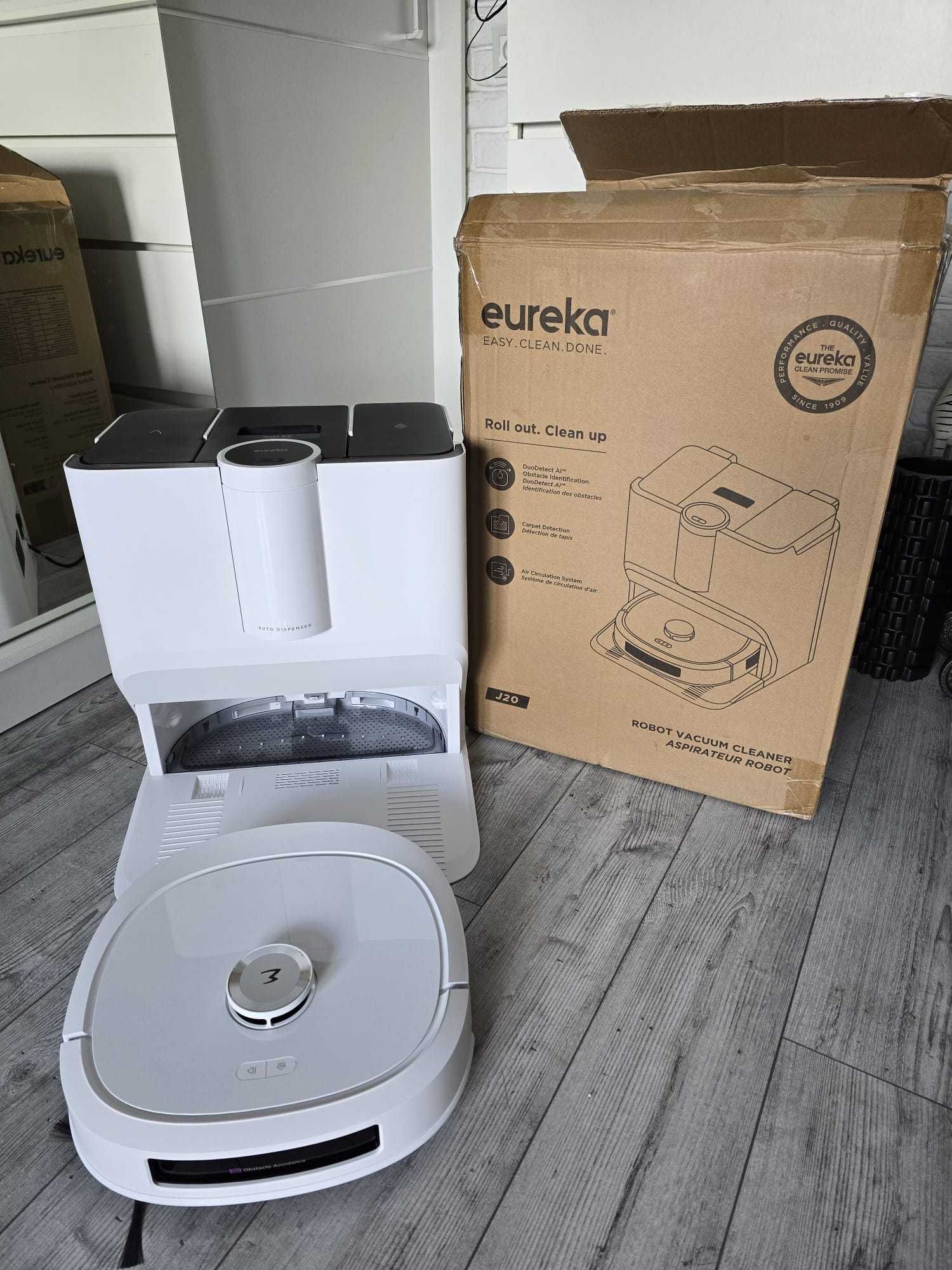 Najlepiej mopujący robot Eureka J20.  Odkurzacz do podłóg z mapowaniem
