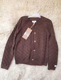 Newbie Kappahl sweter sweterek kardigan brązowy roz. 98 / 104 nowy