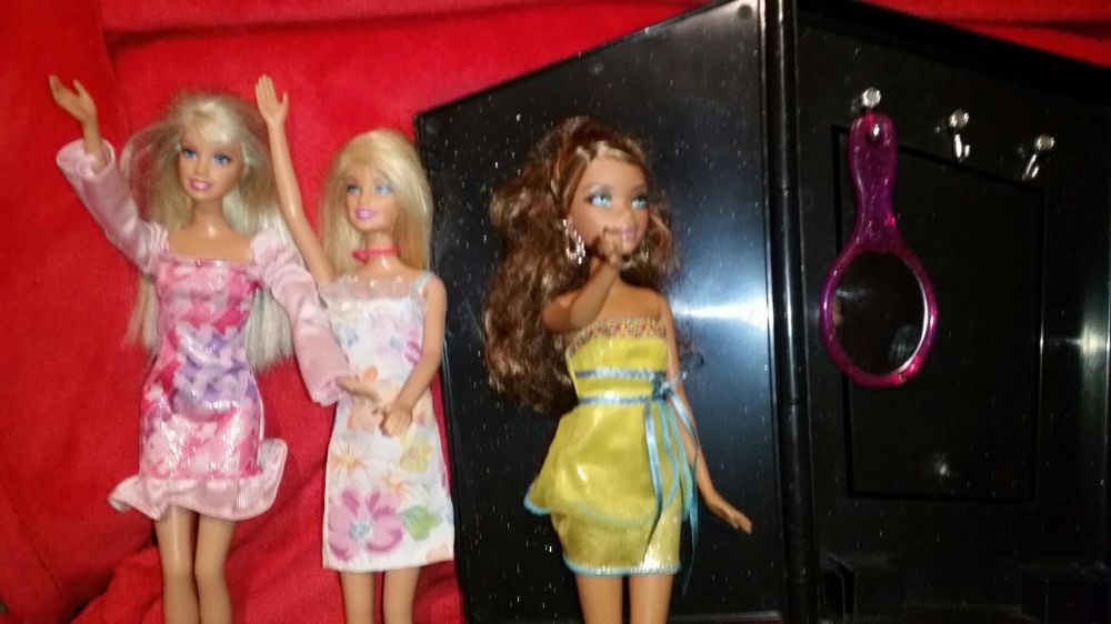 Zakład fryzjerski dla lalek Barbie salon lalki zestaw dla dziewczynki