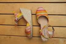 Espadryle sandały na koturnie skórzane sandały Venezia koturny boho