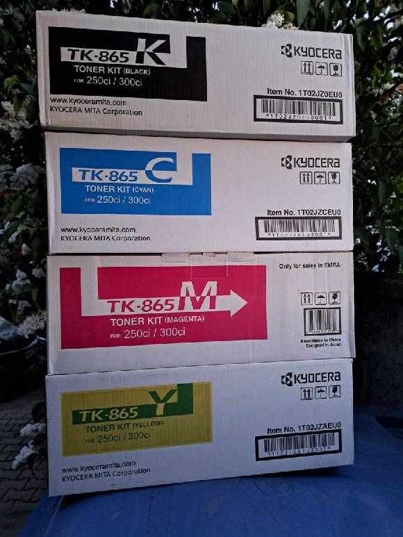 Kyocera TK865 komplet oryginalnych tonerów