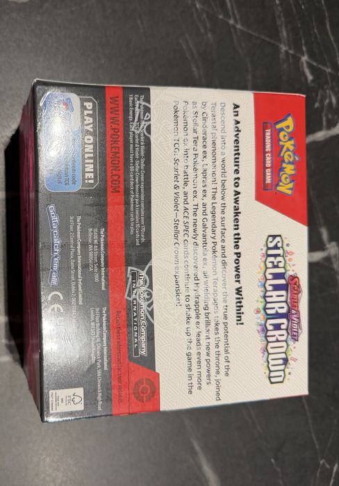 Booster Box Pokemon Stellar Crown 36 Bossterów, zafoliowany Saled