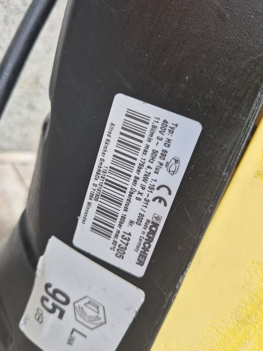 Myjka ciśnieniowa Karcher HD690 wąż 10m + Zestaw Po serwisie 400v