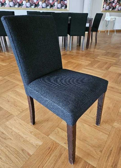 Krzesła tapicerowane czarne, do restauracji 70szt