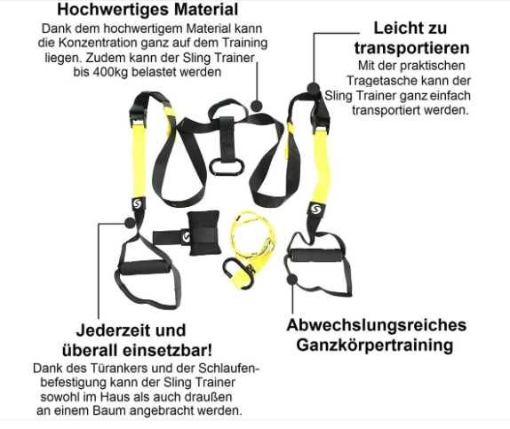 Sling Trainer Taśmy Pasy treningowe TRX CROSSFIT