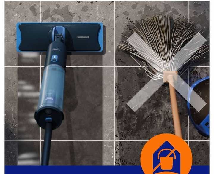 MOP ELEKTRYCZNY philips cichy do pogłóg 360 w zestawie z płynem +2xpad