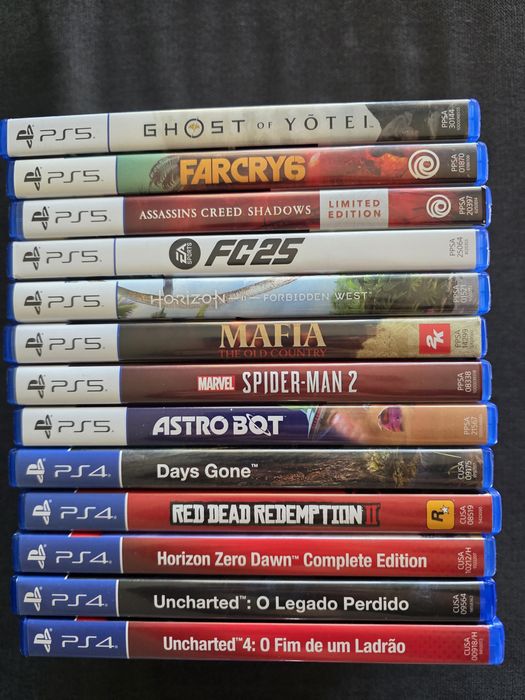 Jogos PS4 e PS5 em excelente estado