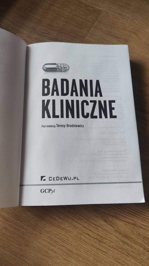 Książka Badania Kliniczne Teresa Brodniewicz