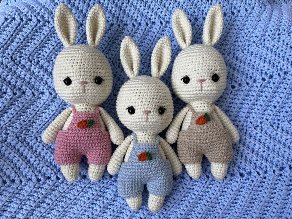 Вязаная игрушка уточка гусь утка